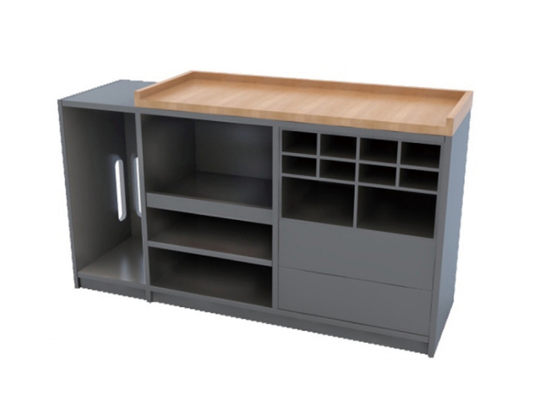  Alar open counter - side cabinet