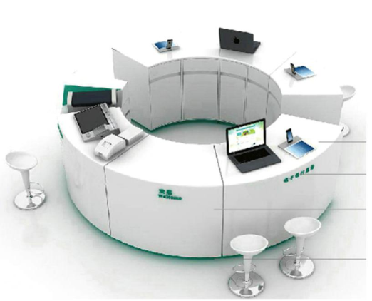  Ulanqab intelligent service counter semi-circular information desk