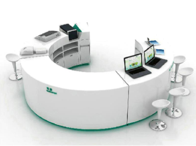  Hainan intelligent service counter circular information desk