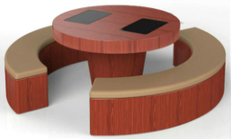  Heilongjiang intelligent tea table (round)