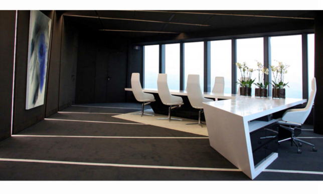  Shaped conference table