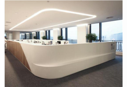  U-shaped reception desk