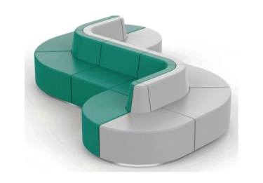  Hong Kong customer waiting sofa (S-shaped)