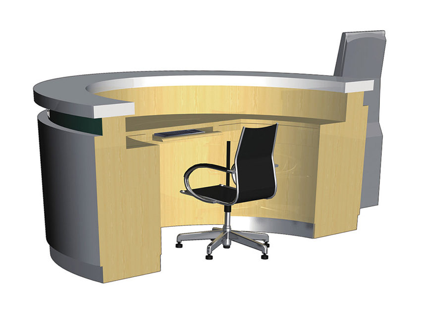  Large information desk