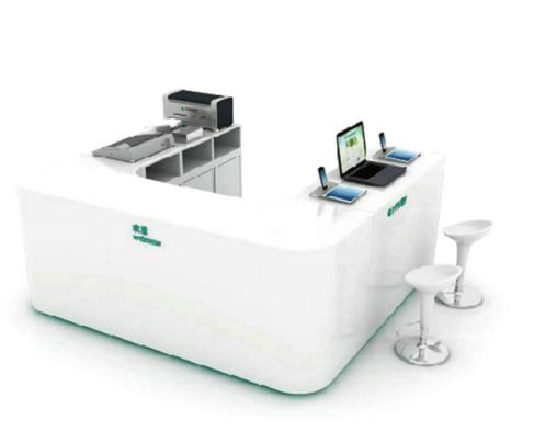  Intelligent service counter square information desk